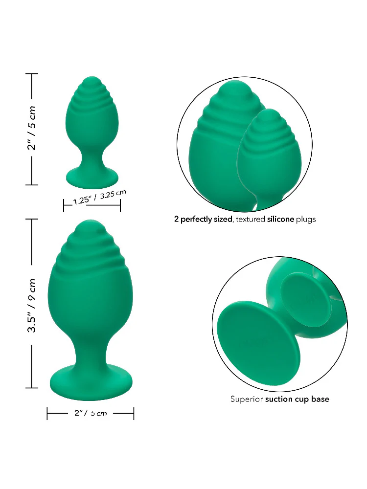 Cheeky Silicone Butt Plug Anal Kit - Image 5