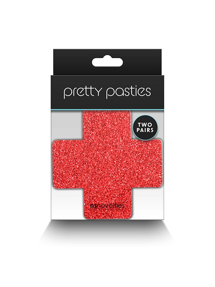 Pretty Pasties Glitter Cross Nipple Covers - Image 4